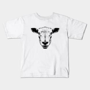 Sheep Head Portrait Kids T-Shirt